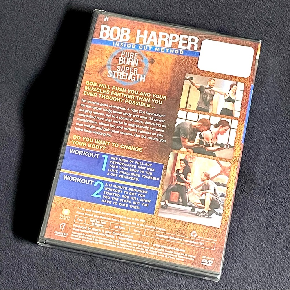 Bob Harper Inside Out Method Exercise Fitness DVD Pure Burn Super Strength New - Picture 6 of 16